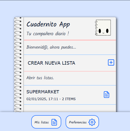 Click para ver mas de Cuadernito todoList con React captura de pantalla de la Agenda de contactos con Node.js